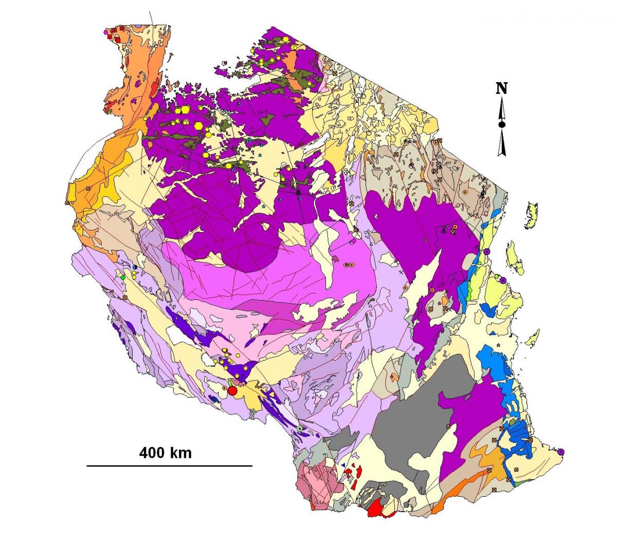 Peta tanzania geologi