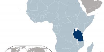 Tanzania peta lokasi