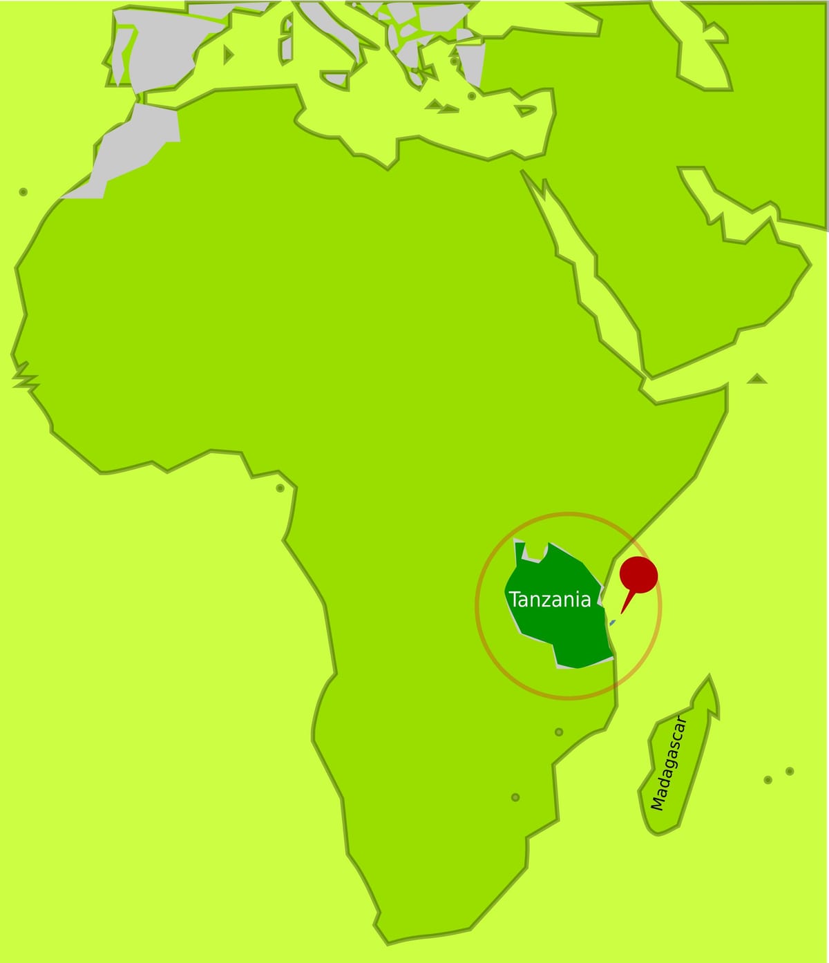 Peta mafia pulau tanzania