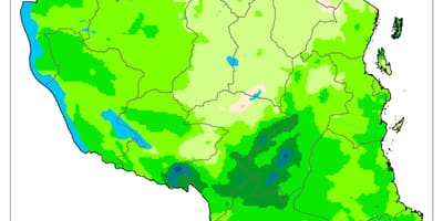 Peta tanzania iklim