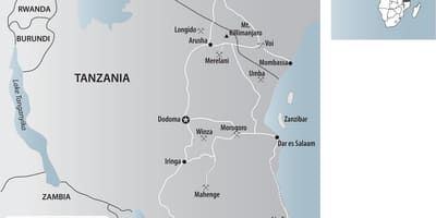 Peta tanzania lombong emas