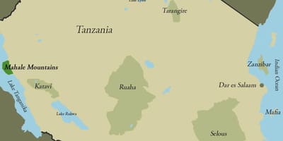 Peta gunung tanzania
