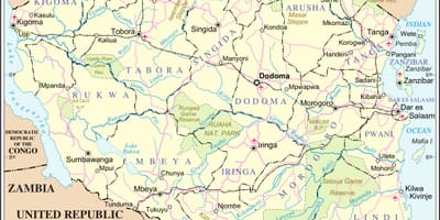 Peta tanzania sungai